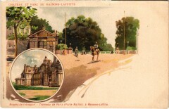 Litho Maisons-Lafitte Chateau et Parc