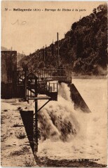 Bellegarde Barrage du Rhone a la perte