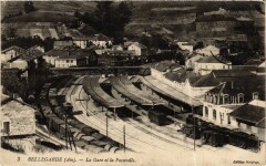 Bellegarde La Gare et la Passerelle