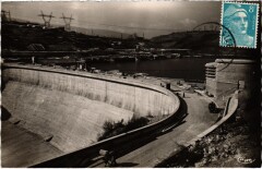 Genissiat Route et vue d'ensemble du Barrage