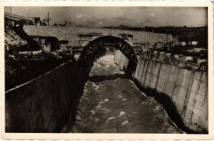 Genissiat Canal evacuateur de crues