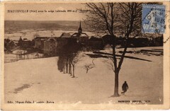 Hauteville sous la neige