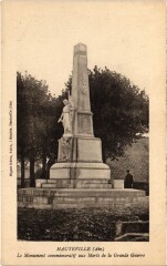 Hauteville Monument commemoratif aux Morts