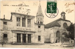 Nantua Palais de Justice et l'Eglise à Nantua