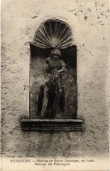 Perouges Statue de Saint-Georges