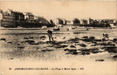 Arromanches La Plage a Maree basse France