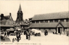Honfleur L'Eglise Sainte-Catherine et le Marche France à Honfleur