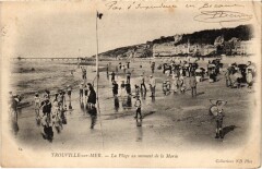 Trouville La Plage au moment de la Maree France