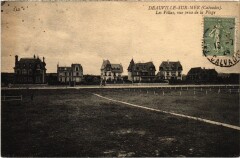 Deauville Les Villas, vue prise de la Plage France à Deauville