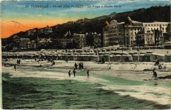 Trouville La Plage et Maree haute France