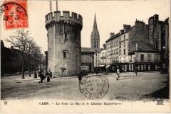 Caen La Tour Le Roi et le Clocher St.Pierre France