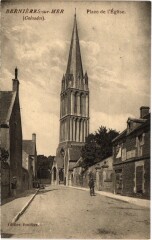 Bernieres s Mer Place de l'Eglise France
