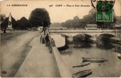 Caen Place et Pont Alexandre Iii France