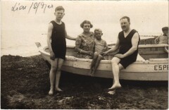 Lion sur Mer Real family portrait on Postcard France -
																					14780 Lion-sur-Mer
																			