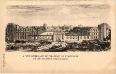 Vincennes vue generale du Chateau à Vincennes