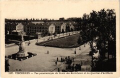 Vincennes vue panoramique du Cours des Marechaux à Vincennes