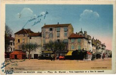 St.Laurent les Macon Place du Marche France