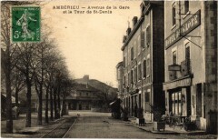 Amberieu Avenue de la Gare et la Tour France
