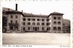 Tenay La Mairie et l'Ecole de filles France à Tenay