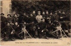 Camp de La Valbonne Mitrailleurs en action France
