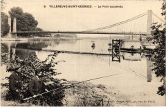 Villeneuve Saint-Georges Le Pont suspendu à Villeneuve-Saint-Georges