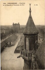 Vincennes Chapiteau de la Chapelle et panorama du Fort à Vincennes