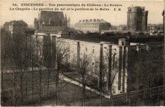 Vincennes vue panoramique du Chateau à Vincennes