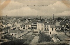 Vincennes panorama sur Montreuil à Vincennes