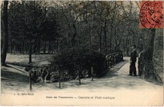Vincennes Cascade et Pont rustique à Vincennes