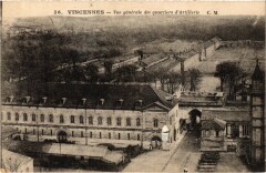Vincennes vue generale des quartiers d'Artillerie -
																					94300 Vincennes
																			