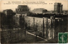 Vincennes vue panoramique du Chateau à Vincennes