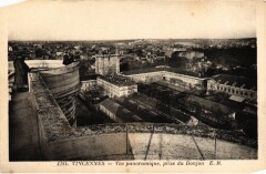 Vincennes vue panoramique prise du Donjon à Vincennes