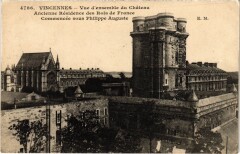 Vincennes vue d'ensemble du Chateau à Vincennes