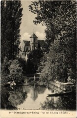 Montigny-sur-Loing Vue sur le Loing et l'Eglise à Montigny-sur-Loing