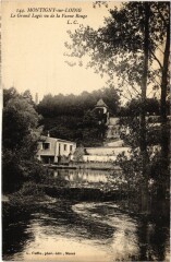 Montigny-sur-Loing Le Grand Logis vu de la Vanne Rouge à Montigny-sur-Loing