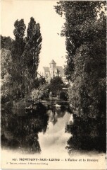 Montigny-sur-Loing L'Eglise et la Riviere à Montigny-sur-Loing