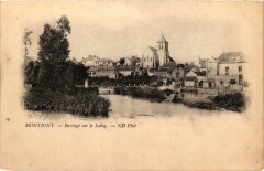 Montigny-sur-Loing Barrage sur le Loing à Montigny-sur-Loing