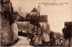 Montigny-sur-Loing Vue sur l'Eglise prise de la Rue de Gretz à Montigny-sur-Loing