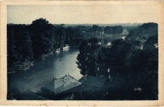 Nogent sur Marne La Marne vue du Viaduc à Nogent-sur-Marne