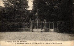 Nogent sur Marne Entree principale de Hopital du Jardin Colonial -
																					94130 Nogent-sur-Marne
																			