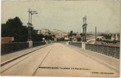 Nogent sur Marne vue generale et Pont de Champigny à Nogent-sur-Marne
