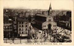 Charenton panorama de la Place des Ecoles
