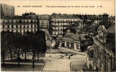 St Mande vue panoramique de la Gare et rue Cart -
													94 Val de Marne
												