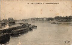 Ivry vue prise du Pont d'Ivry