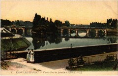 Joinville vue du Pont de Joinville et l'Ecluse