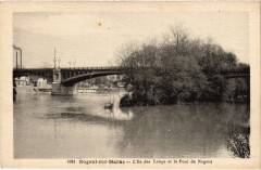 Nogent sur Marne Ile des Loups et le Pont à Nogent-sur-Marne