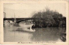 Nogent sur Marne Ile des Loups et Pont de Nogent à Nogent-sur-Marne