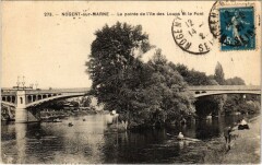 Nogent sur Marne La pointe de l'Ile des Loups et le Pont à Nogent-sur-Marne