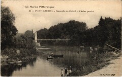 Creteil Passerelle et l'Arbre penche