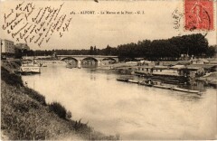 Maisons Alfort La Marne et le Pont à Maisons-Alfort